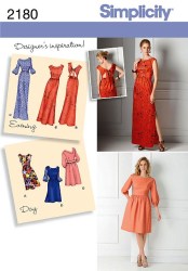 2180 DAY-NIGHT MIDRIFF DRESS SLVS OR NOT LENGTHS PATTERN 6-14